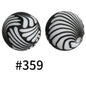 50pcs 15mm Printed Silicone Beads Animal and Camouflage Pattern Color #351-#553