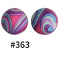 50pcs 19mm Printed Silicone Beads Printed Design 18
