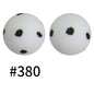 50pcs 15mm Printed Silicone Beads Animal and Camouflage Pattern Color #351-#553