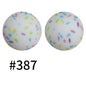 50pcs 15mm Printed Silicone Beads Animal and Camouflage Pattern Color #351-#553