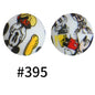 50pcs 19mm Printed Silicone Beads Printed Design 48