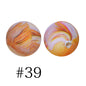 Round Printed Silicone Beads 39