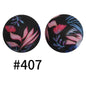 50pcs 15mm Printed Silicone Beads Animal and Camouflage Pattern Color #351-#553