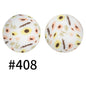 50pcs 15mm Printed Silicone Beads Animal and Camouflage Pattern Color #351-#553