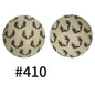 50pcs 19mm Printed Silicone Beads Printed Design 63