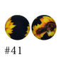 Round Printed Silicone Beads 41