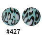 50pcs 15mm Printed Silicone Beads Animal and Camouflage Pattern Color #351-#553
