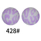 50pcs 15mm Printed Silicone Beads Animal and Camouflage Pattern Color #351-#553