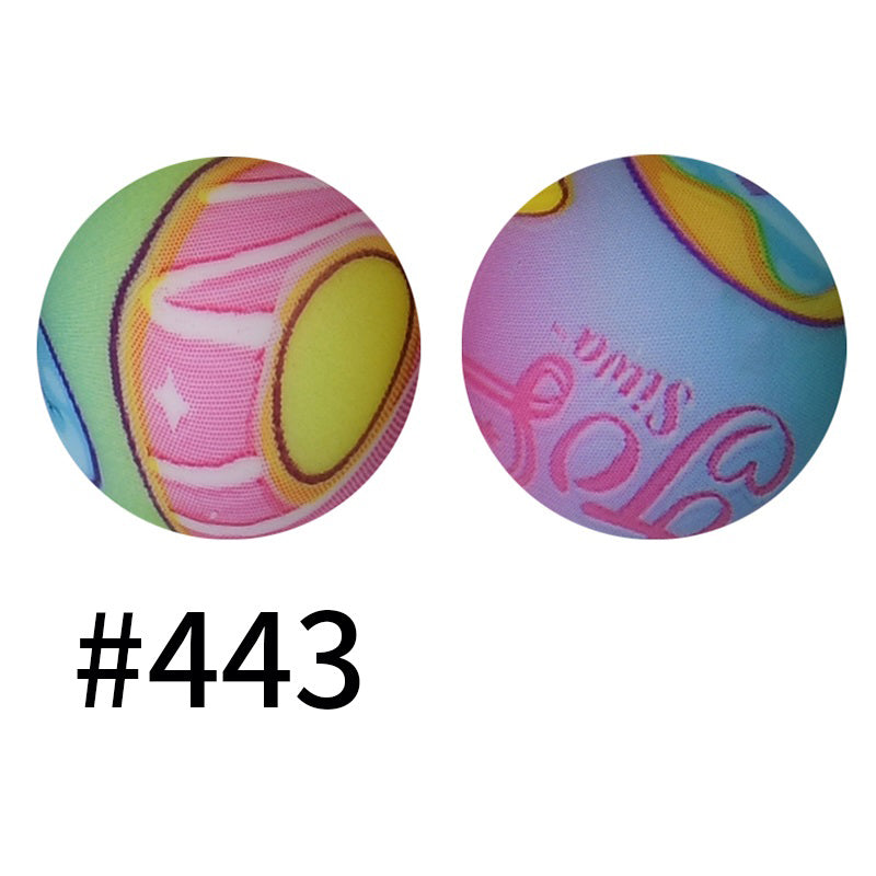 50pcs 15mm Printed Silicone Beads Animal and Camouflage Pattern Color #351-#553
