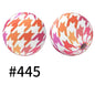 50pcs 15mm Printed Silicone Beads Animal and Camouflage Pattern Color #351-#553