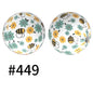 50pcs 15mm Printed Silicone Beads Animal and Camouflage Pattern Color #351-#553