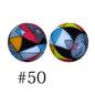 50pcs 12mm Printed Silicone Beads Water Transfer Print Assorted Colors 95