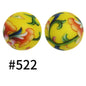 50pcs 15mm Printed Silicone Beads Animal and Camouflage Pattern Color #351-#553