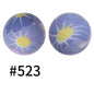50pcs 15mm Printed Silicone Beads Animal and Camouflage Pattern Color #351-#553