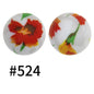 50pcs 15mm Printed Silicone Beads Animal and Camouflage Pattern Color #351-#553