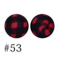 50pcs 12mm Printed Silicone Beads Water Transfer Print Assorted Colors 13