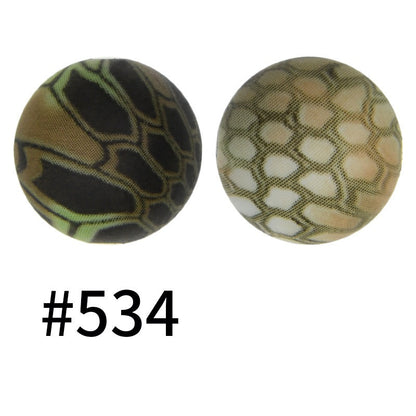 50pcs 15mm Printed Silicone Beads Animal and Camouflage Pattern Color #351-#553
