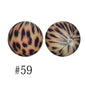 50pcs 12mm Printed Silicone Beads Water Transfer Print Assorted Colors 19