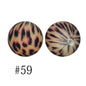 Round Printed Silicone Beads 59