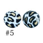 Round Printed Silicone Beads 5