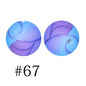 50pcs 12mm Printed Silicone Beads Water Transfer Print Assorted Colors 27