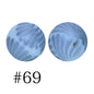 50pcs 12mm Printed Silicone Beads Water Transfer Print Assorted Colors 29