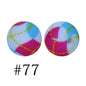 50pcs 12mm Printed Silicone Beads Water Transfer Print Assorted Colors 37