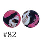 Round Printed Silicone Beads 82