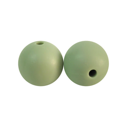 50pcs 15mm Silicone Beads Solid Color Bulk Assortment 119