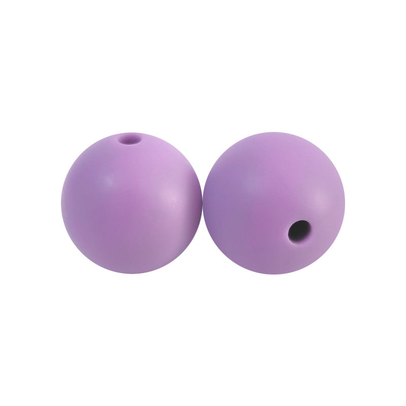 50pcs 15mm Silicone Beads Solid Color Bulk Assortment 124