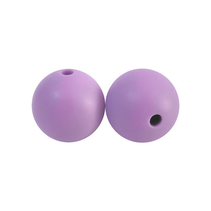 50pcs 15mm Silicone Beads Solid Color Bulk Assortment 124