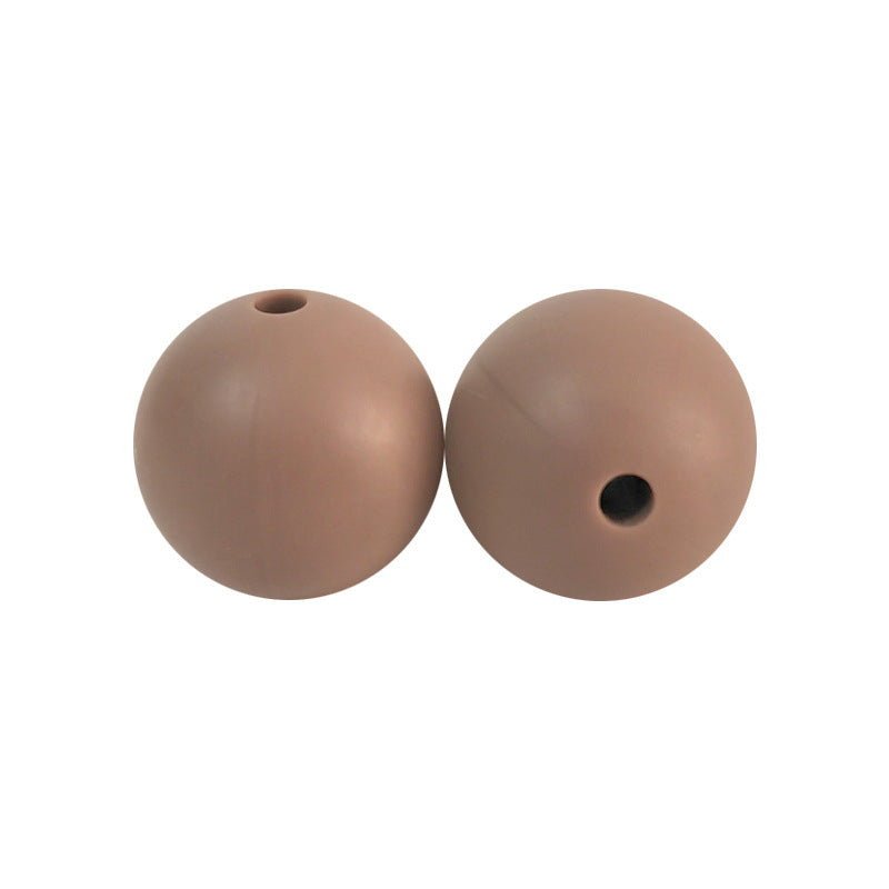 50pcs 15mm Silicone Beads Solid Color Bulk Assortment 130