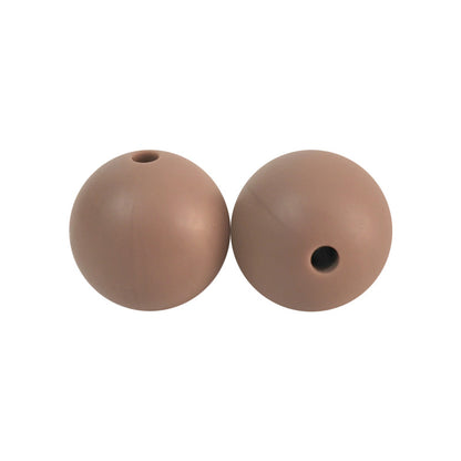 50pcs 15mm Silicone Beads Solid Color Bulk Assortment 130