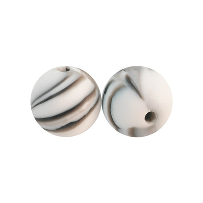 50pcs 15mm Silicone Beads Solid Color Bulk Assortment 133