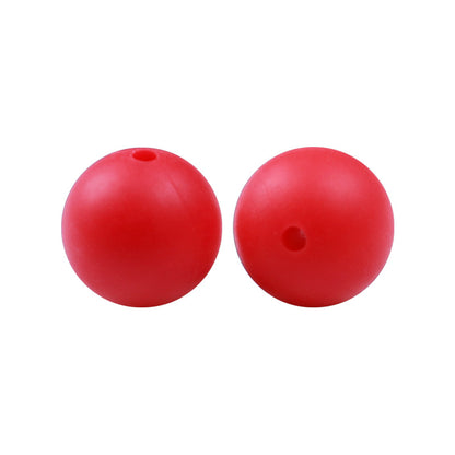 50pcs 15mm Silicone Beads Solid Color Bulk Assortment 142