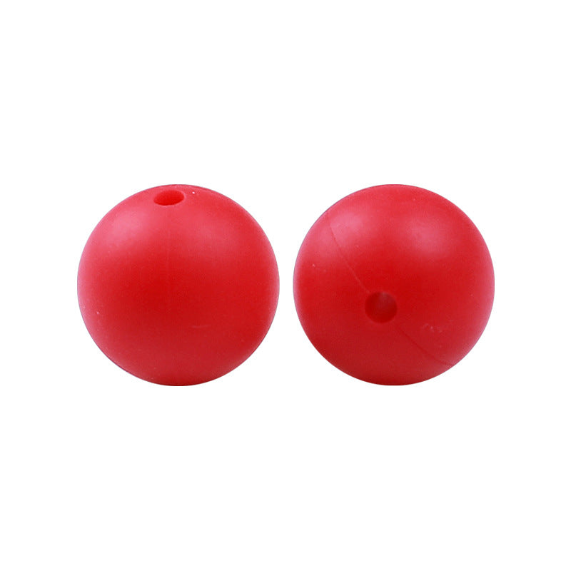 50pcs 15mm Silicone Beads Solid Color Bulk Assortment 145