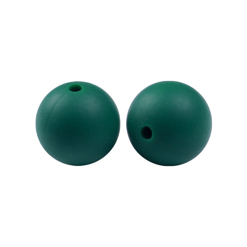 50pcs 15mm Silicone Beads Solid Color Bulk Assortment 146