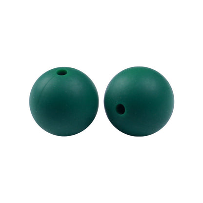 50pcs 15mm Silicone Beads Solid Color Bulk Assortment 146