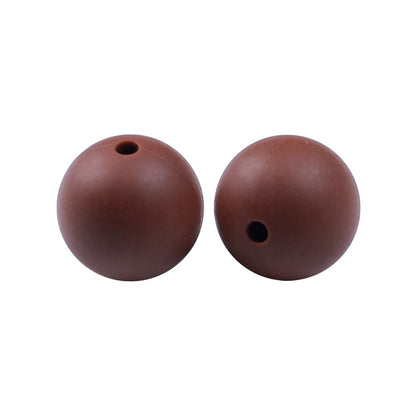 50pcs 15mm Silicone Beads Solid Color 150 Colors Option
