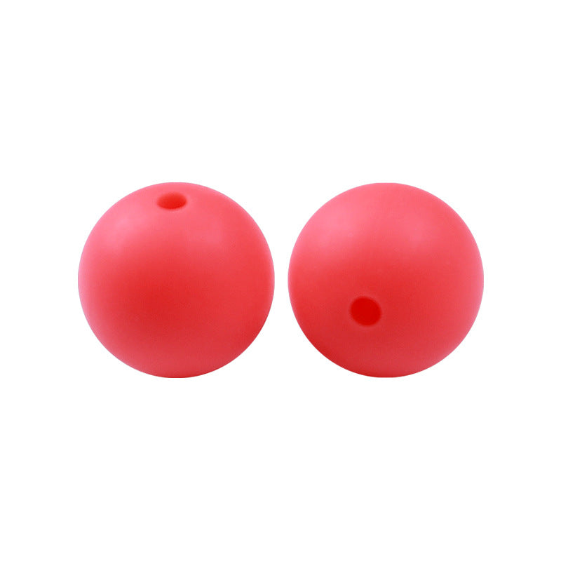 50pcs 15mm Silicone Beads Solid Color Bulk Assortment 8
