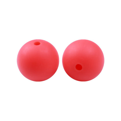 50pcs 15mm Silicone Beads Solid Color Bulk Assortment 8