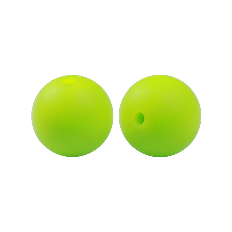 50pcs 15mm Silicone Beads Solid Color Bulk Assortment 10