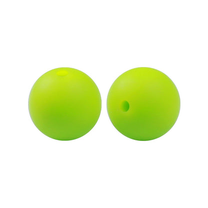 50pcs 15mm Silicone Beads Solid Color Bulk Assortment 10