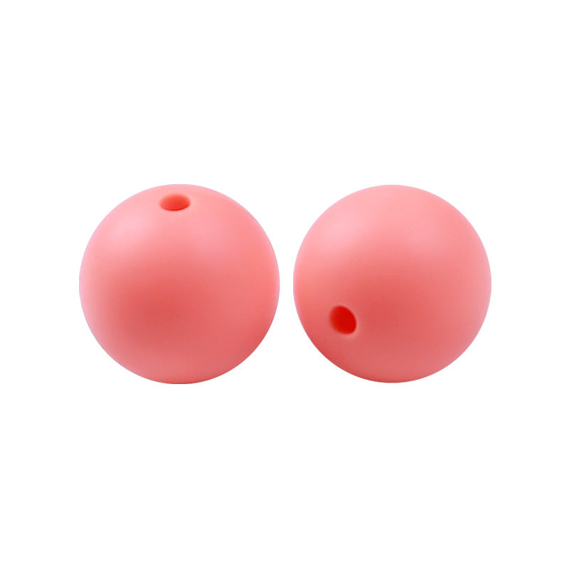 50pcs 15mm Silicone Beads Solid Color Bulk Assortment 12