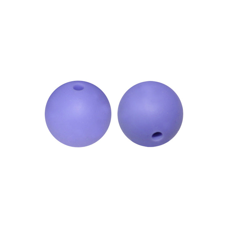 50pcs 15mm Silicone Beads Solid Color Bulk Assortment 16