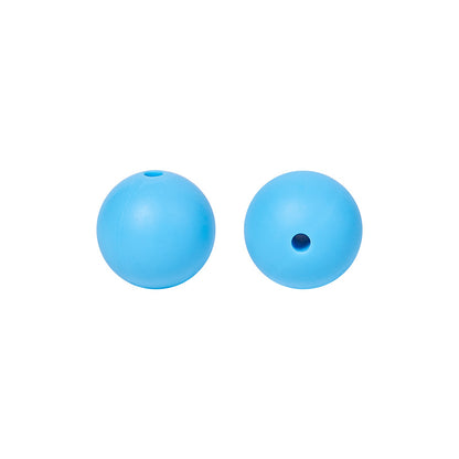 50pcs 15mm Silicone Beads Solid Color Bulk Assortment 56