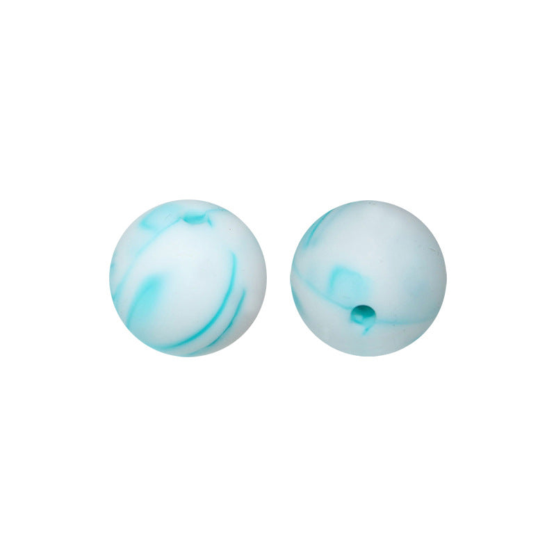50pcs 15mm Silicone Beads Solid Color 150 Colors Option