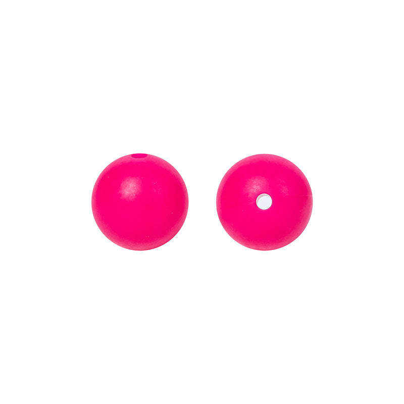 50pcs 15mm Silicone Beads Solid Color Bulk Assortment 60