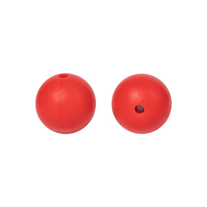 50pcs 15mm Silicone Beads Solid Color Bulk Assortment 68