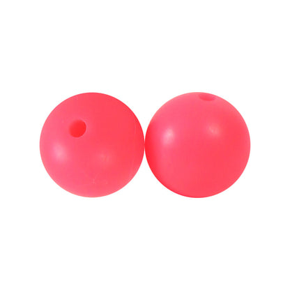 50pcs 15mm Silicone Beads Solid Color Bulk Assortment 126
